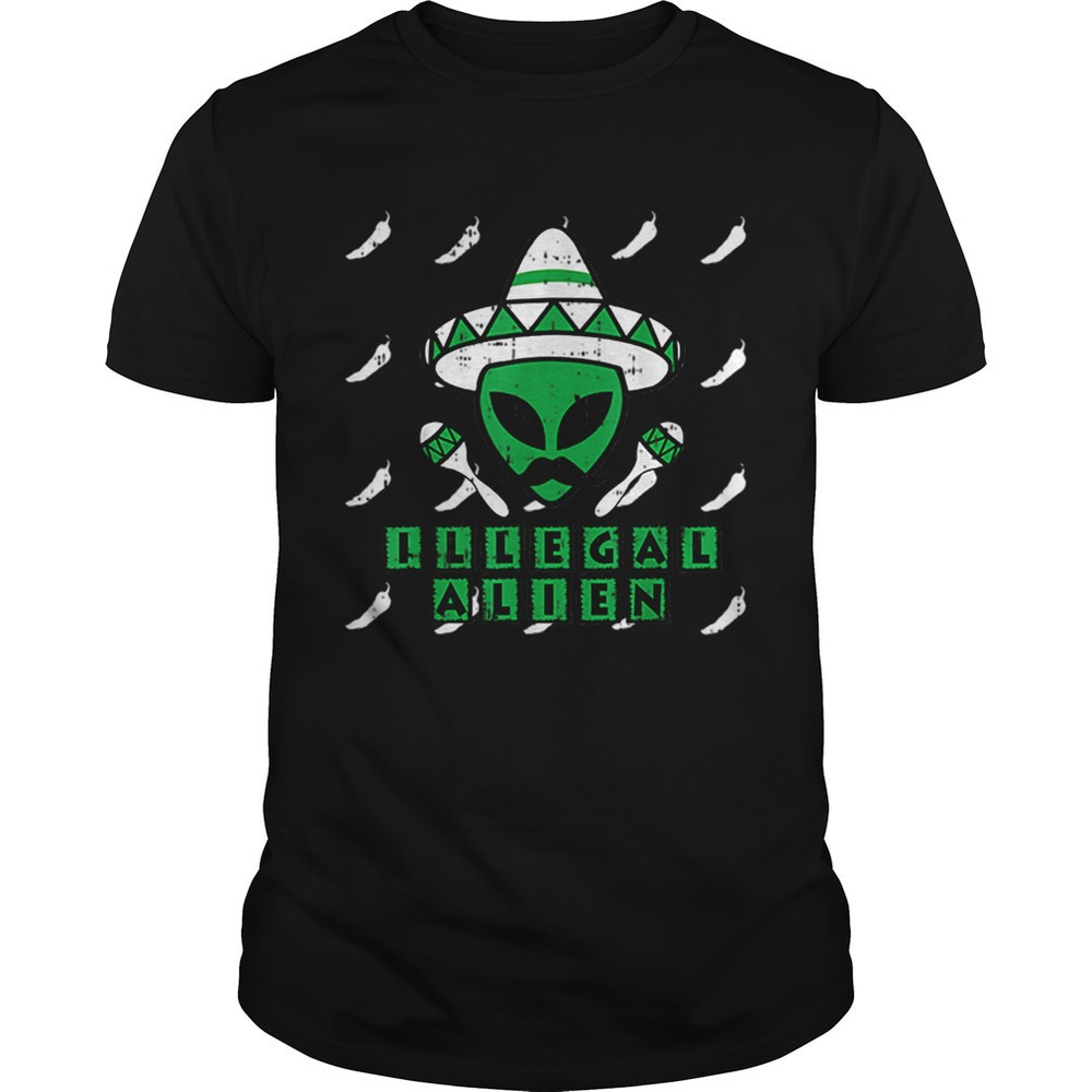 Martian Illegal Alien Mexican Area51 Funny Halloween Gift Shirt